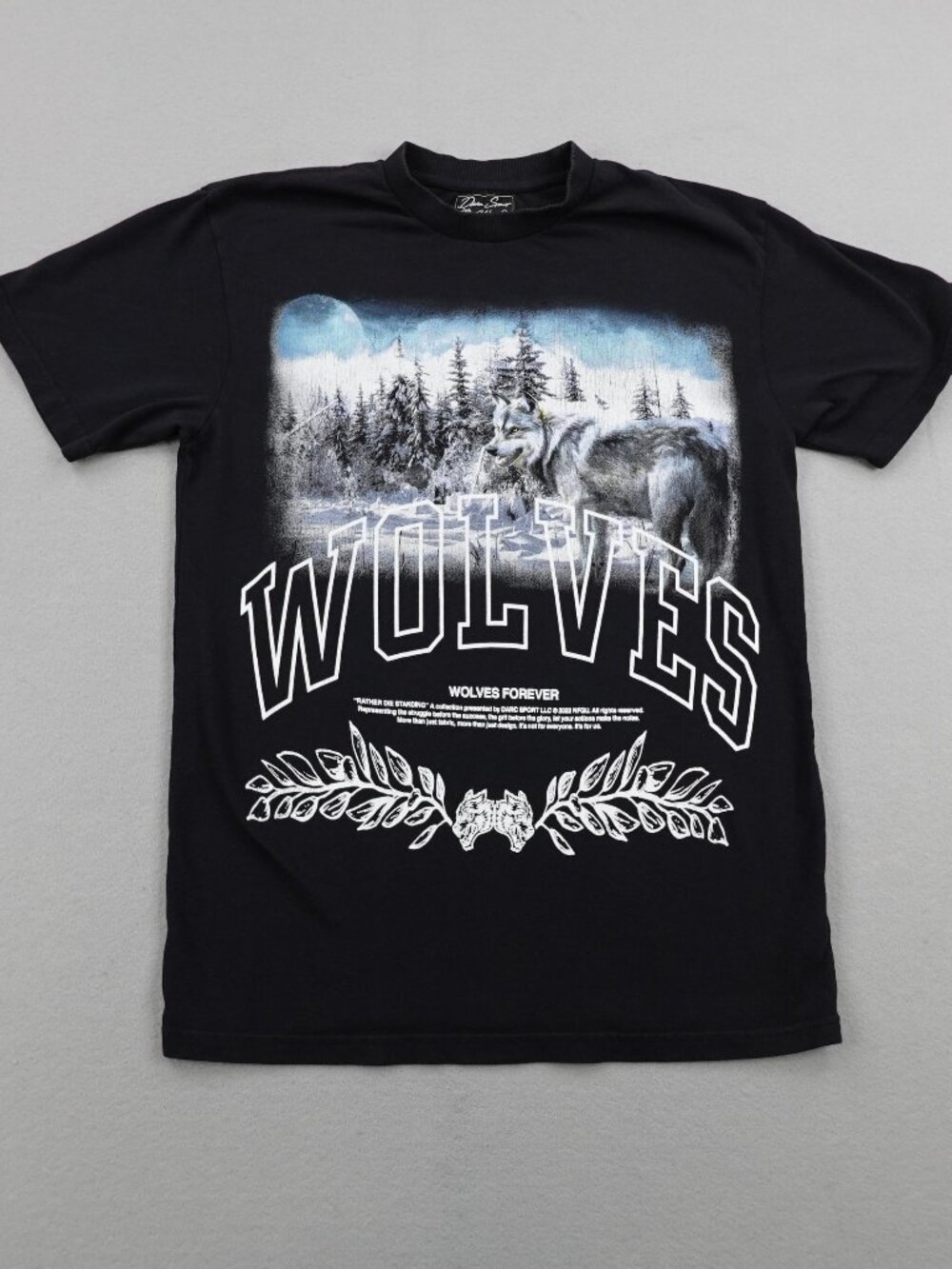 Darc Sport Shirt Mens Large Black Wolves Club Limited Edition Workout Gym 240
